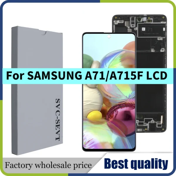super amoled for samsung a71 4g lcd touch digitizer sensor glass assembly for samsung a71 display a715 a715f a715fd super amoled for samsung a71 4g lcd touch digitizer sensor glass assembly for samsung a71 display a715 a715f a715fd