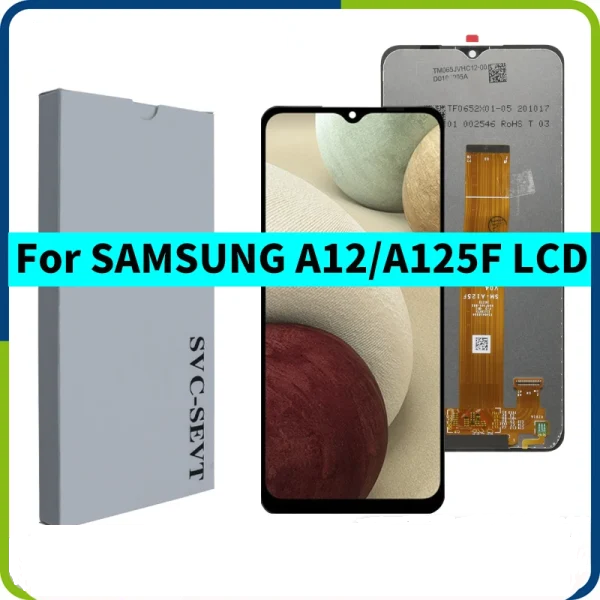 high quality display for samsung a12 a125f a125f/ds display lcd touch screen digitizer assembly replacement repair parts high quality display for samsung a12 a125f a125f/ds display lcd touch screen digitizer assembly replacement repair parts