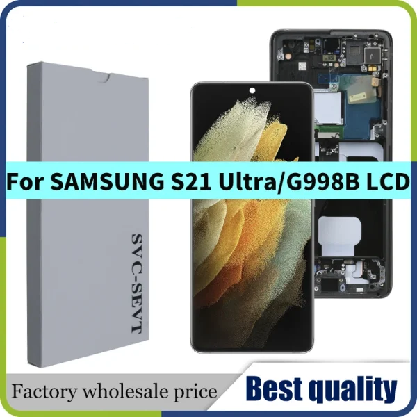 dynamic amoled 2x for samsung s21 ultra g998b g998f g998u g998w lcd display touch screen digitizer assembly replacement dynamic amoled 2x for samsung s21 ultra g998b g998f g998u g998w lcd display touch screen digitizer assembly replacement