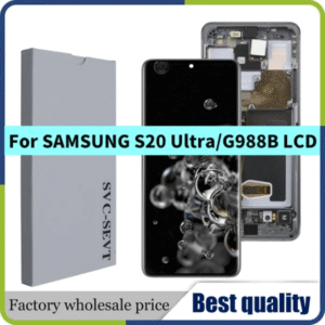 6.9'' dynamic amoled 2x screen for samsung s20 ultra lcd g988 g988f touch digitizer assembly for s20 ultra display with frame