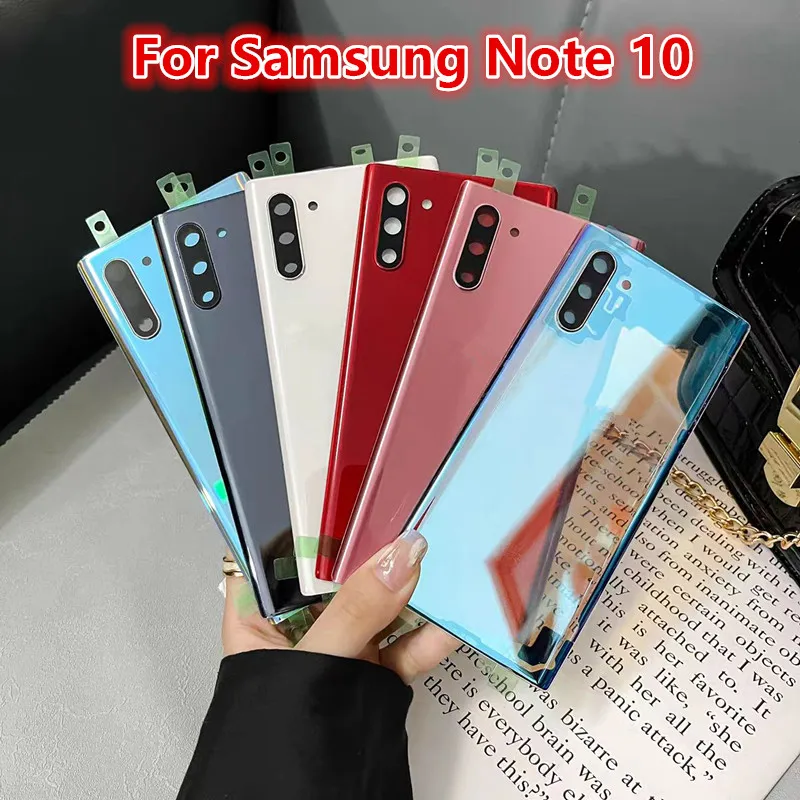note10 housing for samsung galaxy note 10 n971 n970 6.3" glass battery back cover repair replace door rear case + camera lens note10 housing for samsung galaxy note 10 n971 n970 6.3" glass battery back cover repair replace door rear case + camera lens