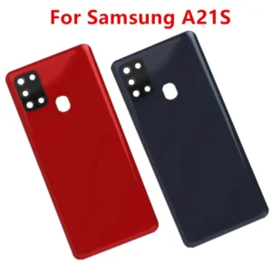 a21s housing for samsung galaxy a21s a217 battery back cover repair replace door rear case + camera lens