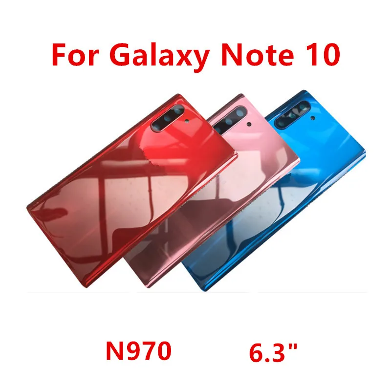 note10 housing for samsung galaxy note 10 n971 n970 6.3" glass battery back cover repair replace door rear case + camera lens note10 housing for samsung galaxy note 10 n971 n970 6.3" glass battery back cover repair replace door rear case + camera lens