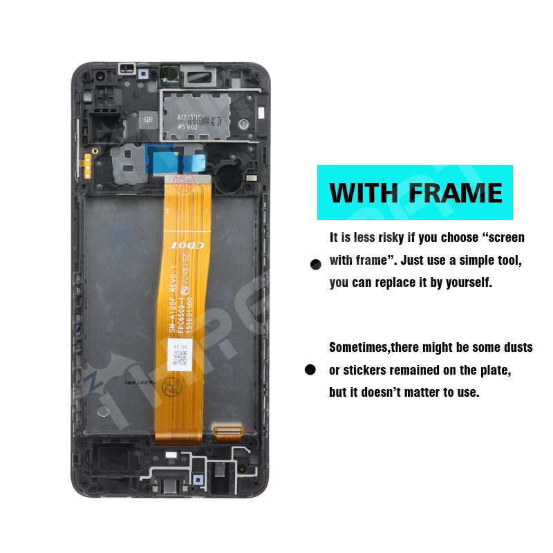 high quality display for samsung a12 a125f a125f/ds display lcd touch screen digitizer assembly replacement repair parts high quality display for samsung a12 a125f a125f/ds display lcd touch screen digitizer assembly replacement repair parts