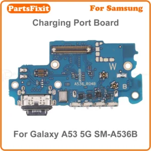 charging port board with sim card reader for samsung galaxy a53 5g sm a536b usb charger dock connector board