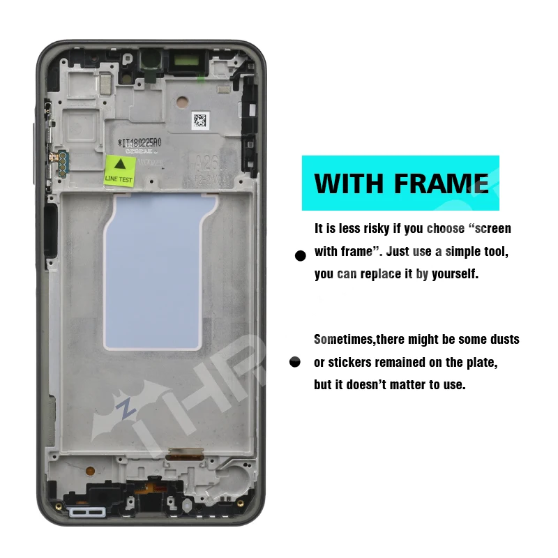 6.7" a26 super amoled 120hz for samsung a26 5g a266b a266e a266b/ds a266e/ds lcd display touch screen digitizer assembly 6.7" a26 super amoled 120hz for samsung a26 5g a266b a266e a266b/ds a266e/ds lcd display touch screen digitizer assembly