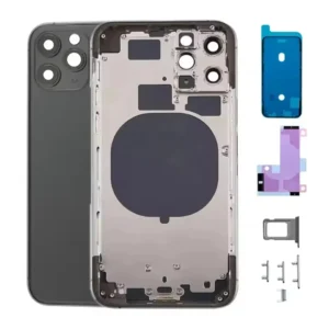 for iphone 11 pro back housing battery cover+middle frame chassis+with side buttons+sim tray