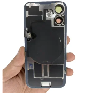 for iphone 16 pro max/16 plus/16 pro back cover glass housing with wireless flex cable & metal back plate replacement